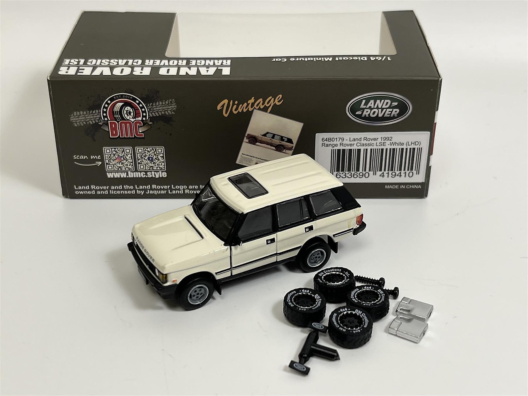 Land Rover 1992 Range Rover Classic LSE White LHD 1:64 Scale BM Creations 64B0179