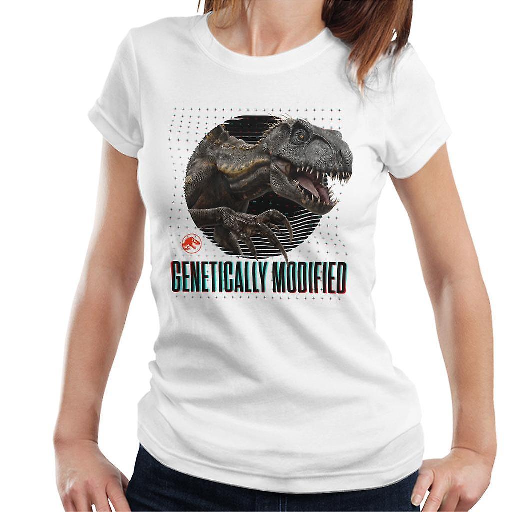 Jurassic Park Genetically Modified Women's T-Shirt White XX-Large