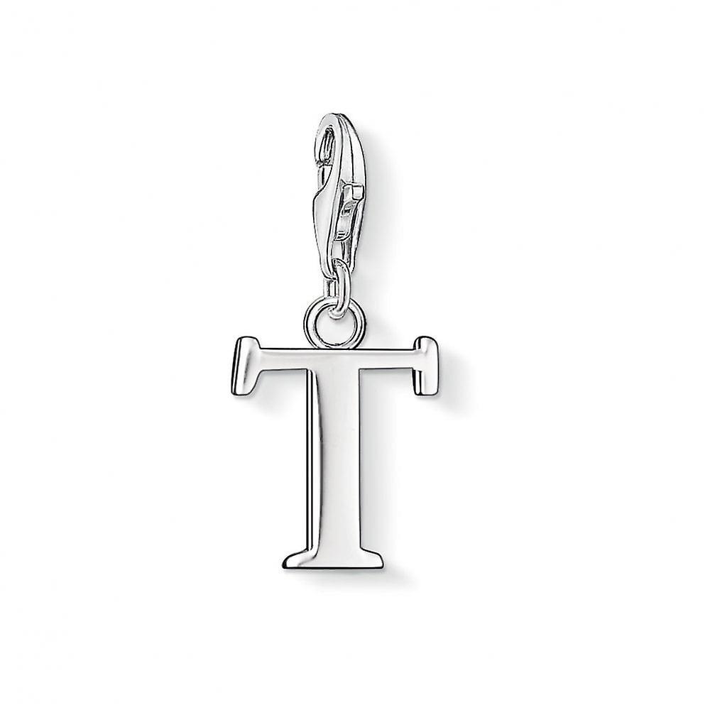 Women's Thomas Sabo Charm Club Silver Letter T Charm 0194-001-12