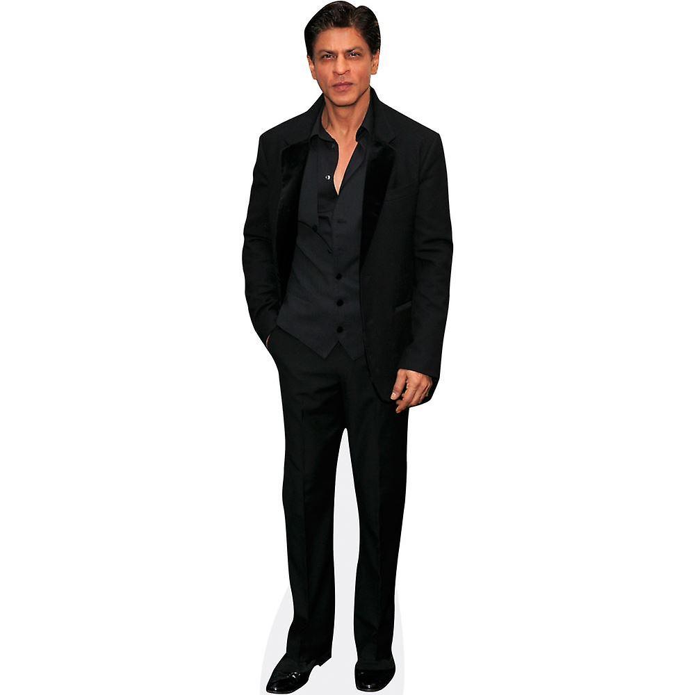 Celebrity Cutouts Shah Rukh Khan (Black Suit) Cardboard Cutout (lifesize OR mini size). Standee. Stand Up. Mini Cutout