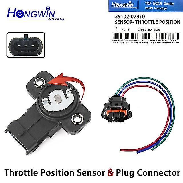 Motor 35102-02910 Throttle Position Sensor Tps Plug For Hyundai I10 06 Kia Morning Picanto 04-07 3510202910 35170-02000 3517002000 Sensor and Plug