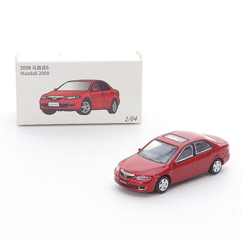 Jkm 1/64 Mazda 6 2008 Alloy Car Diecast Model Shock Absorption Model Toy Car Friends Gifts Collect Ornaments Toy Cars red