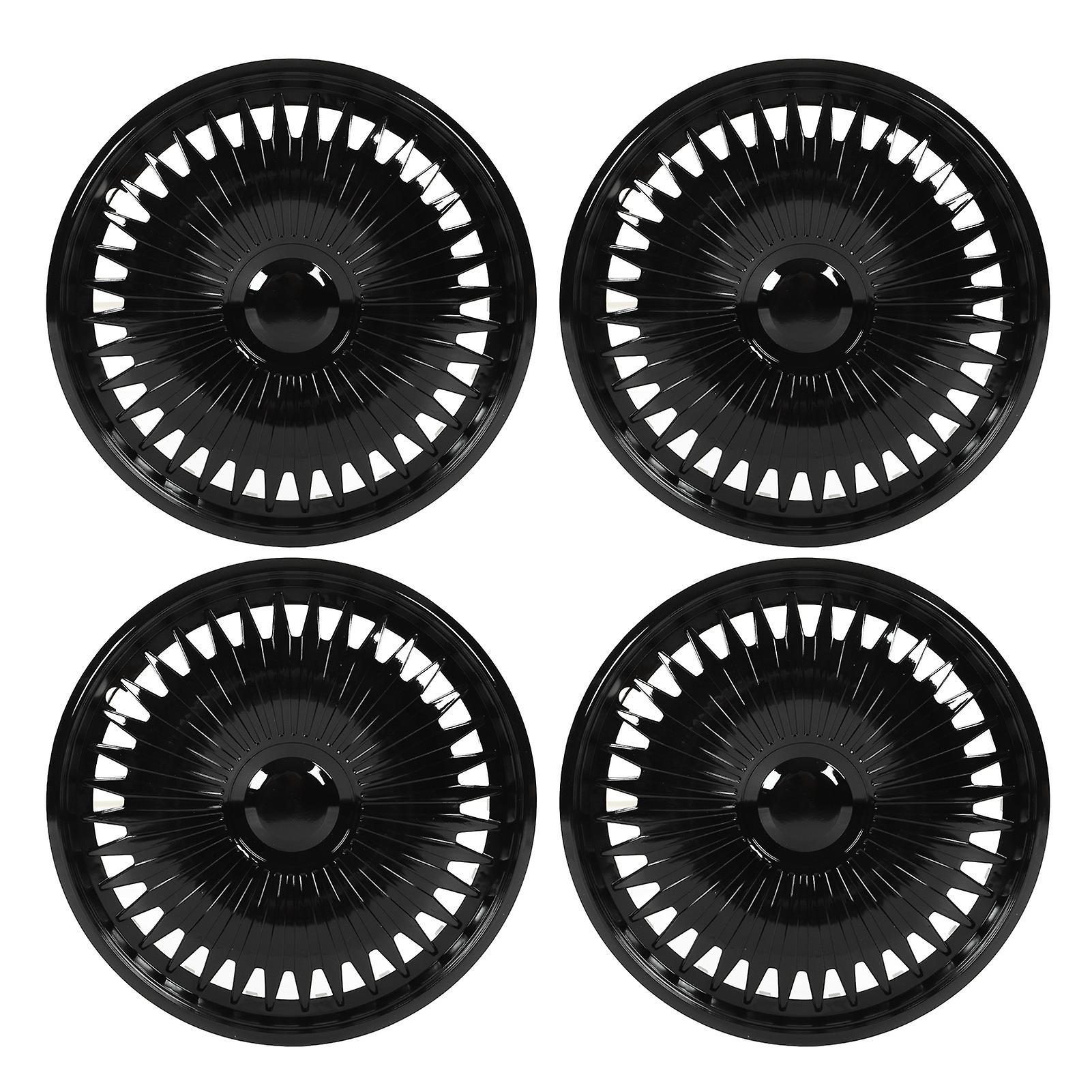 Wheel Hubcap Set of 4 Universal Fit 14in Wheel Hubcaps - Dustproof Rim Protectors compatible with Sporty and Cool Automobiles