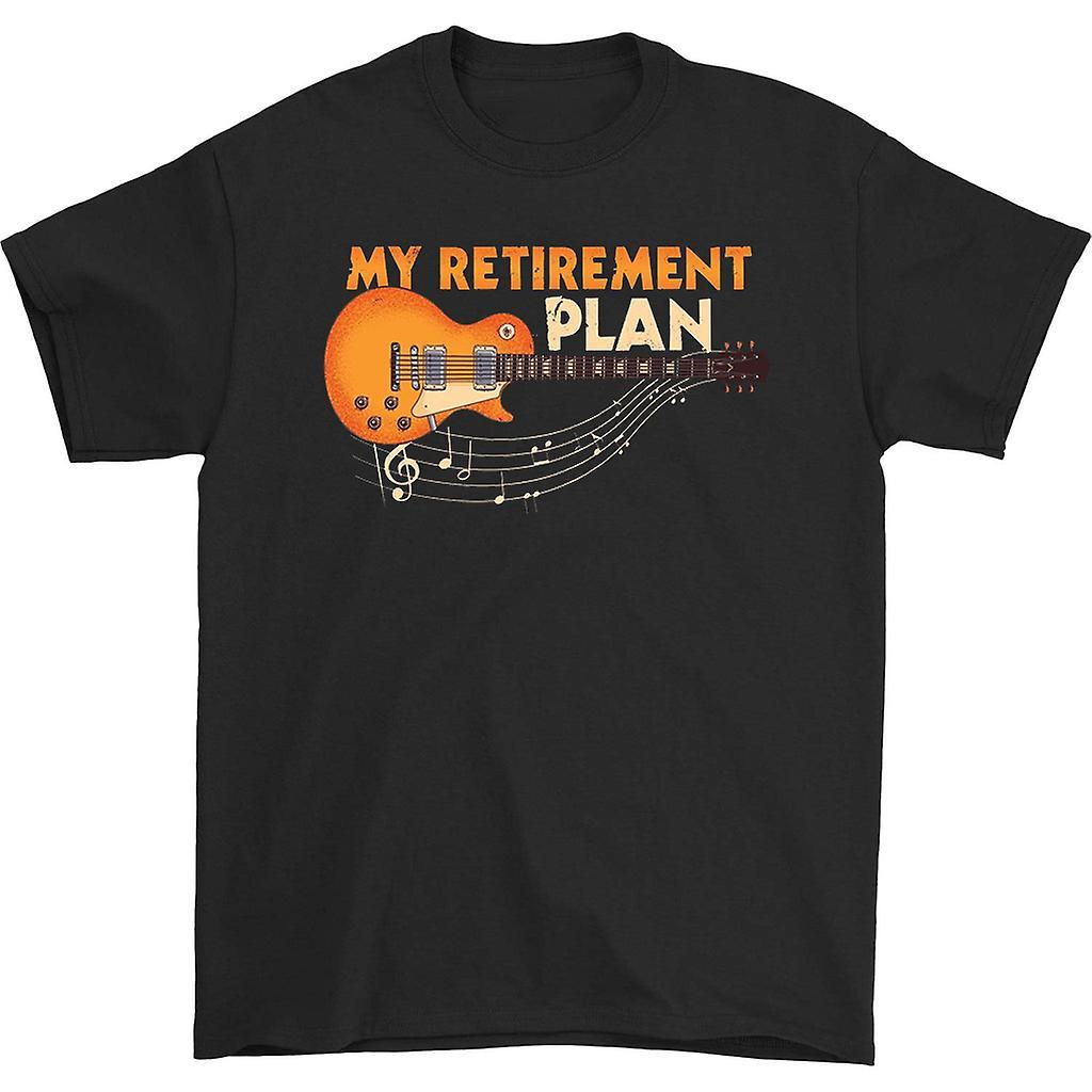 HISHARK My retirement plan 90s vintage t-shirt Black XXL