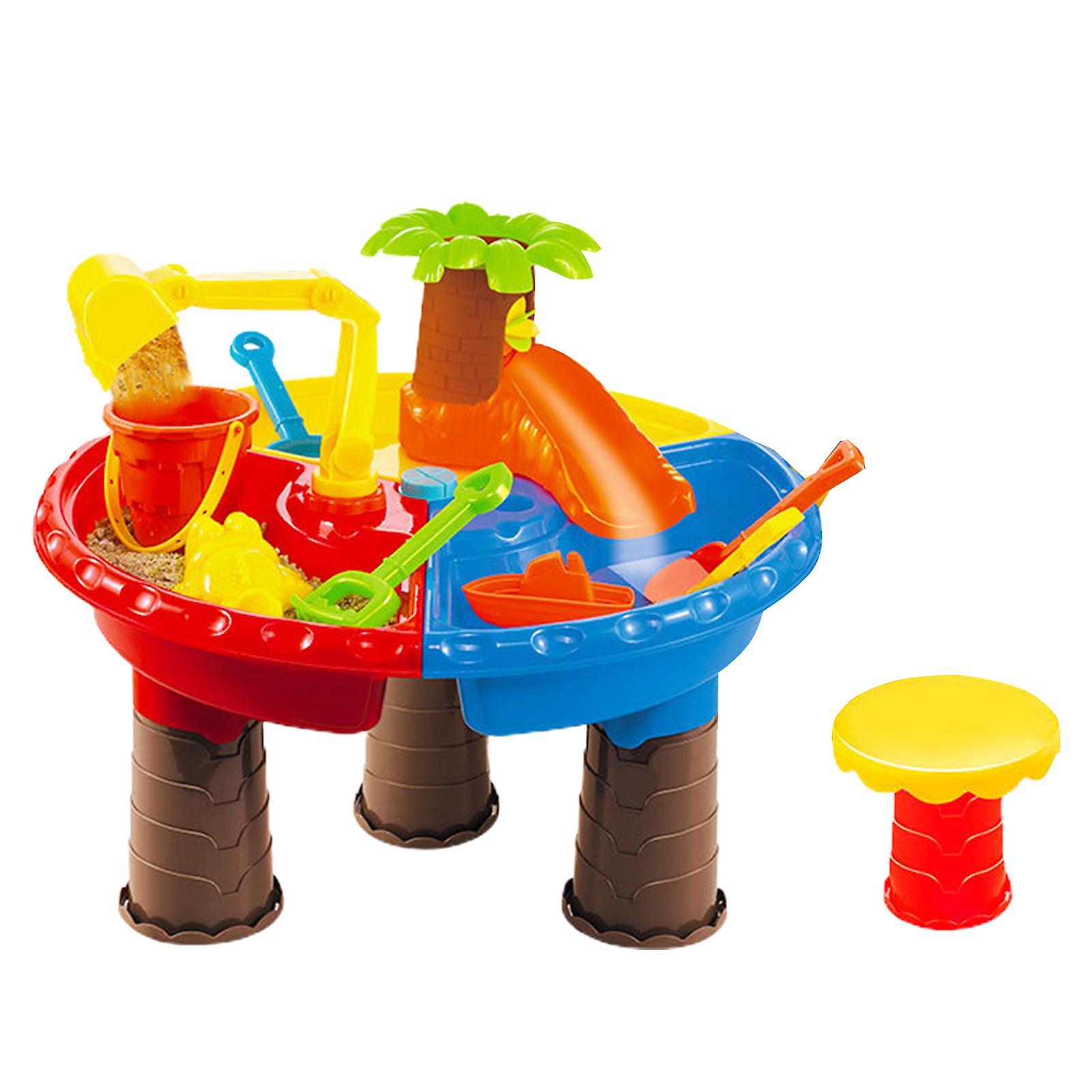 Haloppe 1 Set Beach Sand Table Eye-catching Fine Workmanship Various Playing Method Sand Toy A