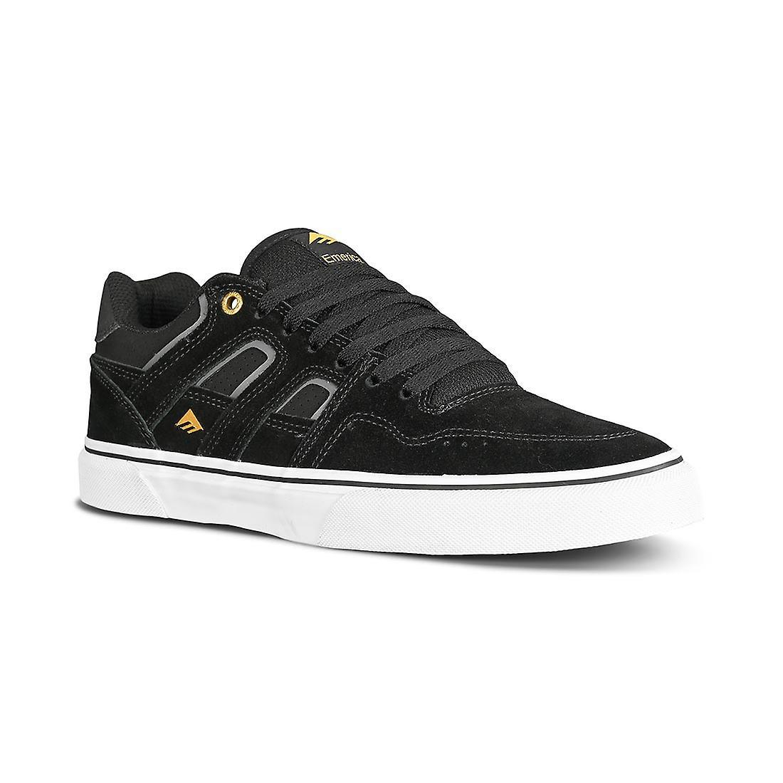 Emerica Tilt G6 Vulc Skate Shoes - Black/White/Gold UK 7.5 / 41.5