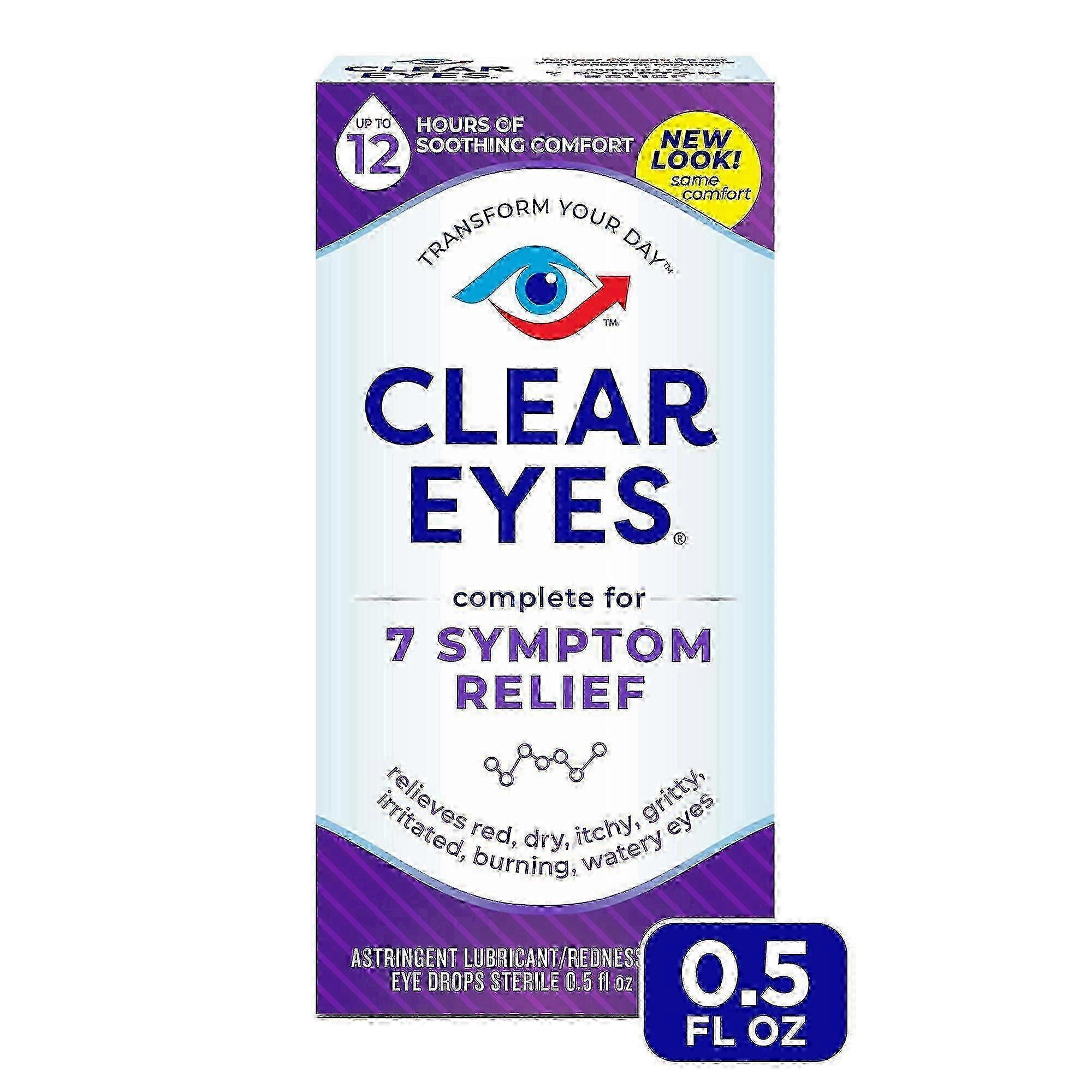 Clear Eyes Complete 7 Symptom Relief Eye Drops, 0.5 Oz