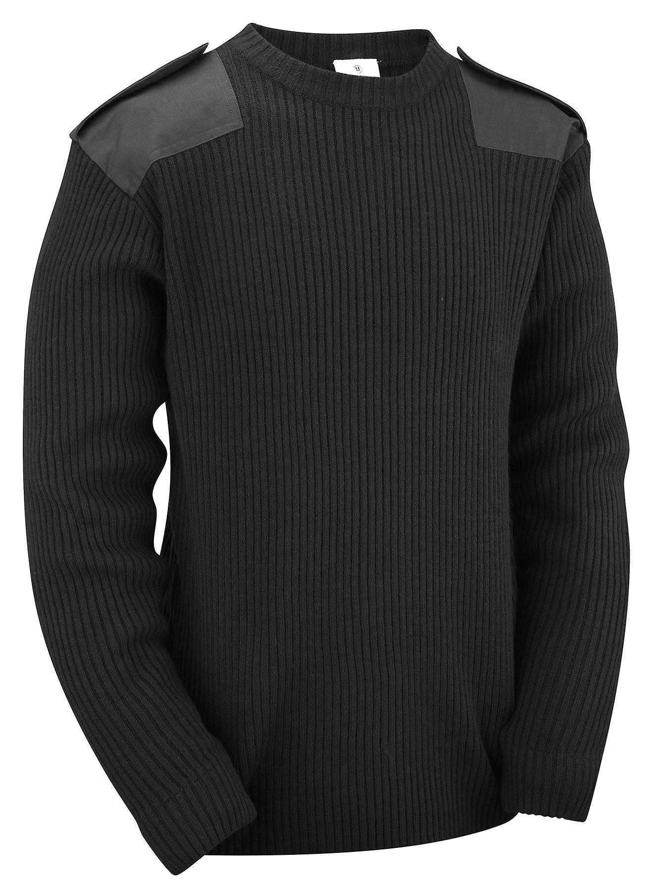 RTC New Military Commando Security Sweater Pullover Black Small