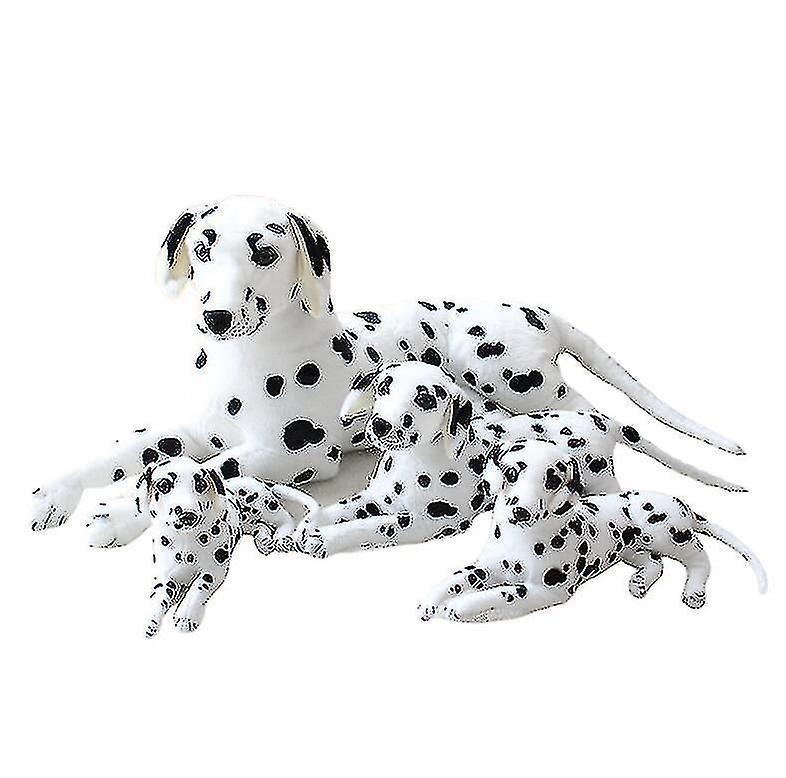 Seenlin Kryc Lifelike Stuffed Animal Dog Doll Plush Dalmatian Dog white 30cm