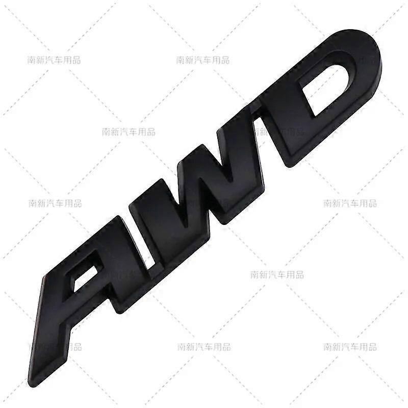 Hikig 3D Metal Black Red Chrome Logo AWD Emblem Car Fender Badge Trunk Decal For Honda New CRV XRV AWD Sticker Accessories