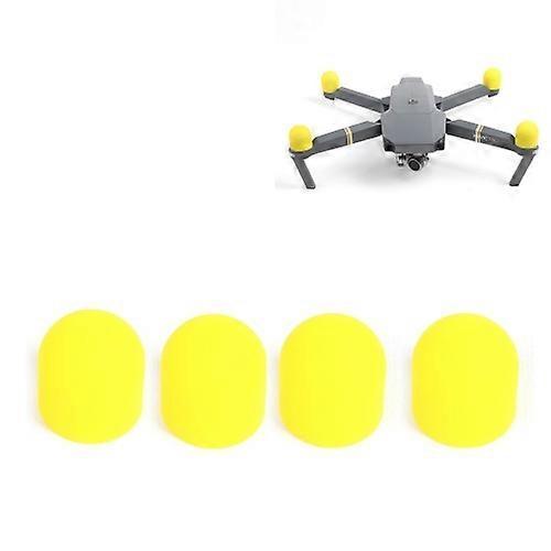 Unbrand 4 PCS Motor Protective Cover Motors Silicone Cap Protector For DJI Mavic Pro Yellow