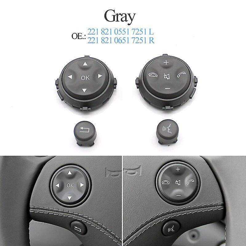 Vehicle Steering Wheel Car Steering Wheel Multi-function Switch Pull Buttons Kit Replacement For Mercedes Benz W221 W216 S Cl Class S280 S300 2006-...