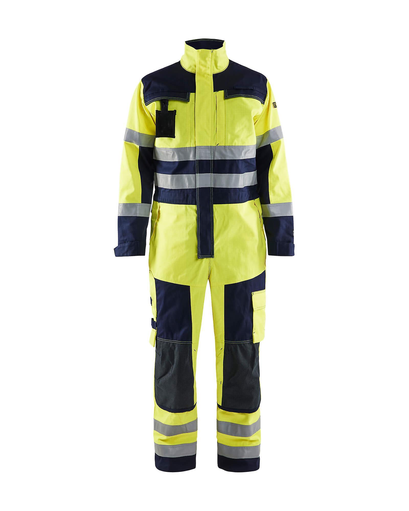 Blaklader 6378 multinorm work overalls - mens (63781514) Yellow/navy blue 37s