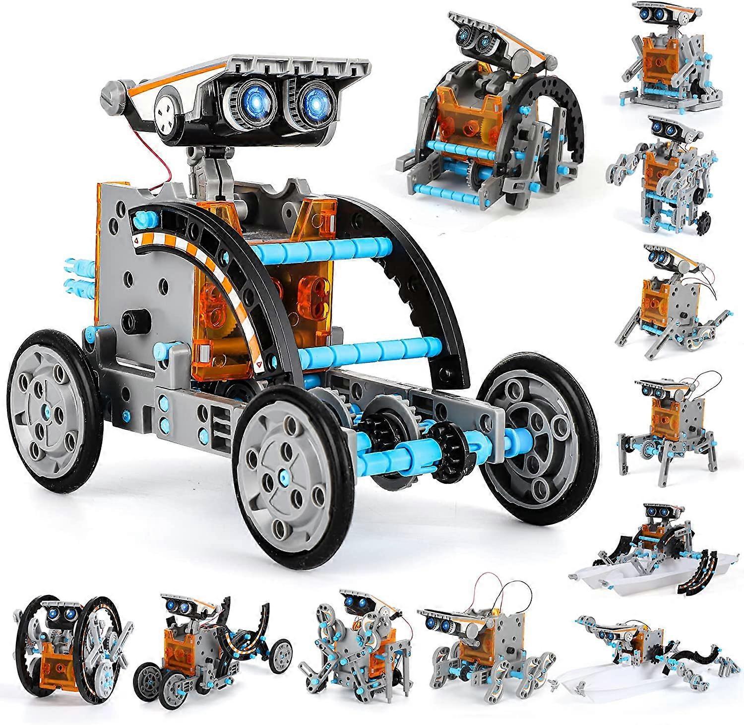 Usiful Educational Christmas Gift for Kids, STEM 12-in-1 Solar Robot Toys - for Kids Aged 8-10