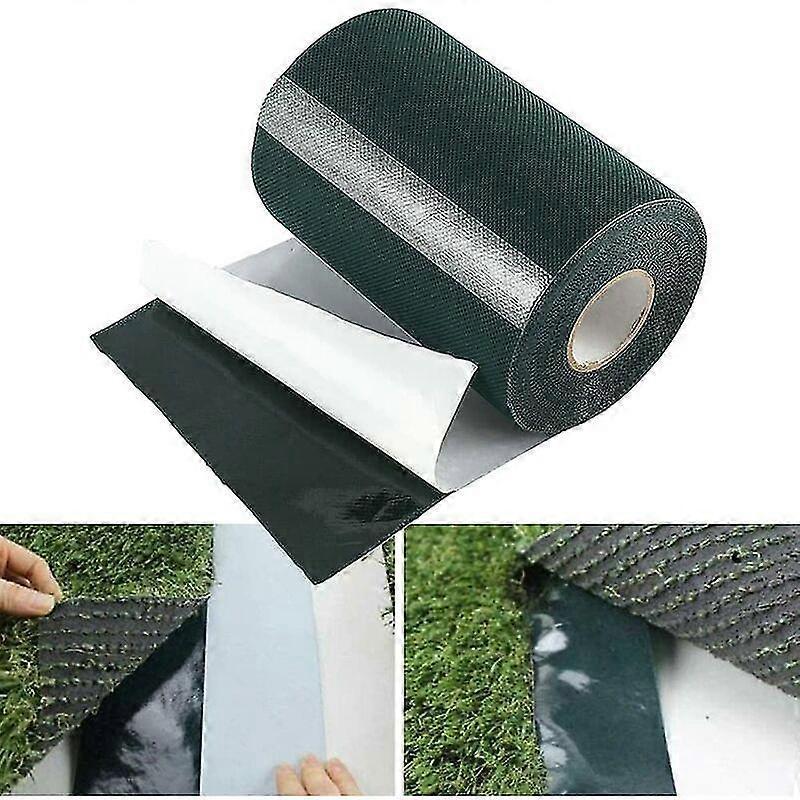 Unbrandded 10m X 15cm Lawn Tape Self Adhesive Carpet Tape Artificial Grass Seam Tape, Lawn Carpet Tape Green Fixing Lawn Seaming Tape - SNNGV