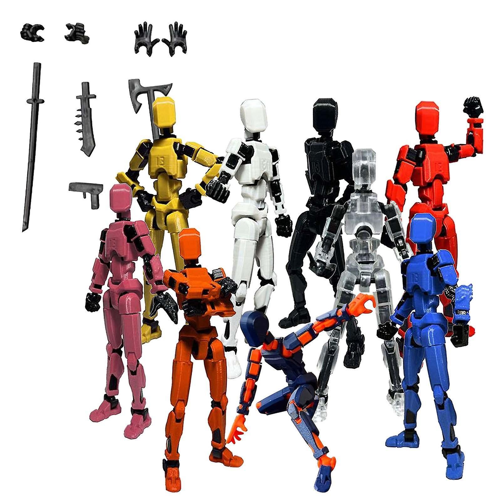 Baodan Action Figure Action Figure  Printed  Movable  13 Articulated Robot Dummy Action Figures Valentines Gifts For Him N