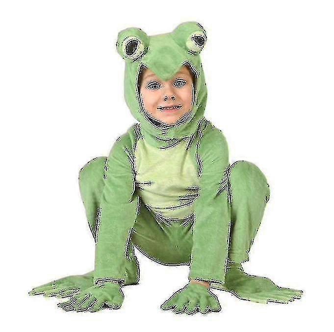 Lequeen halloweenBoys Girls Frog Costume Kids Animal Cosplay Fancy Dress Outfit 90 105cm