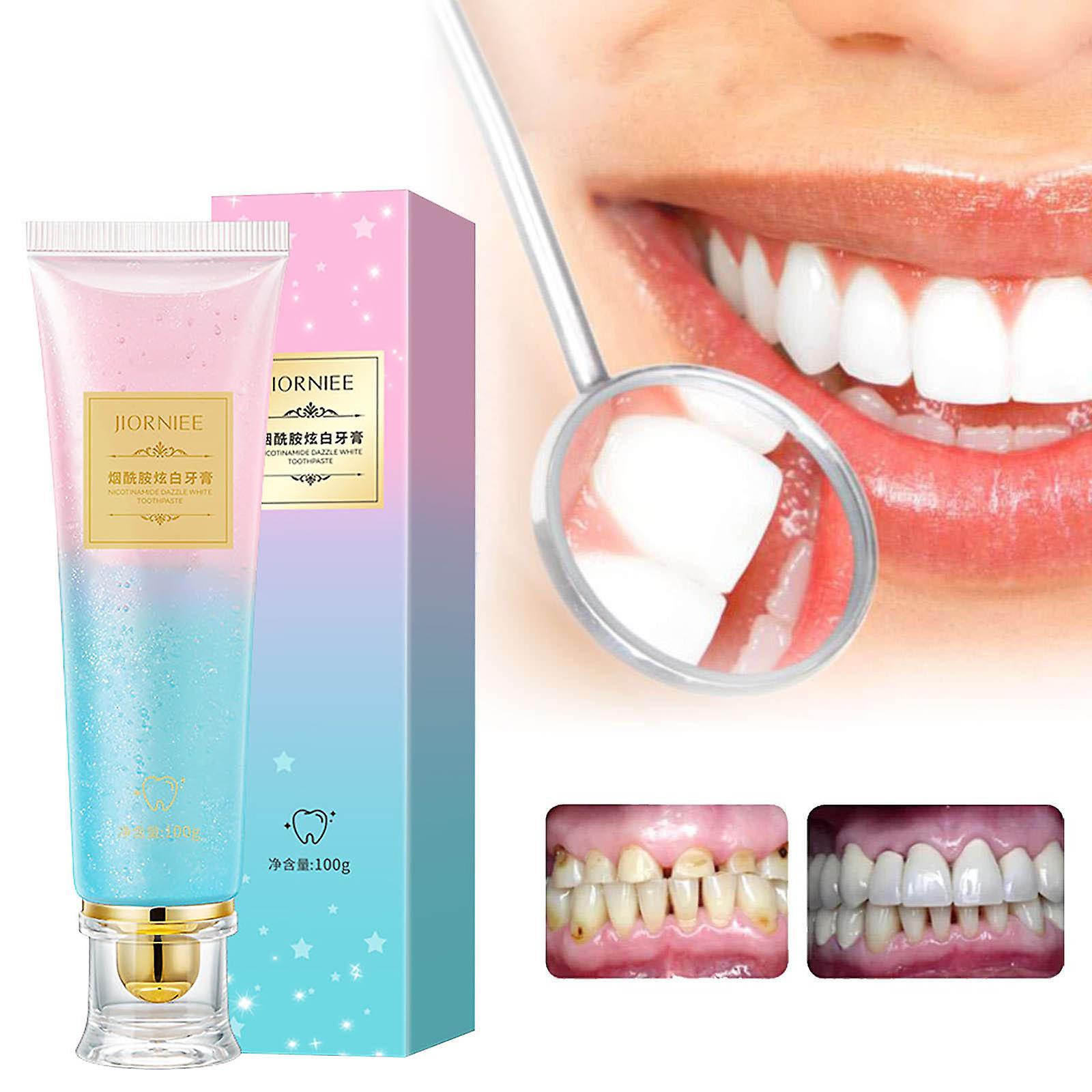 Baodan Nicotinamide Whitening Toothpaste Cleaning Fresh Breath Bright Tooth Peach Toothpaste White