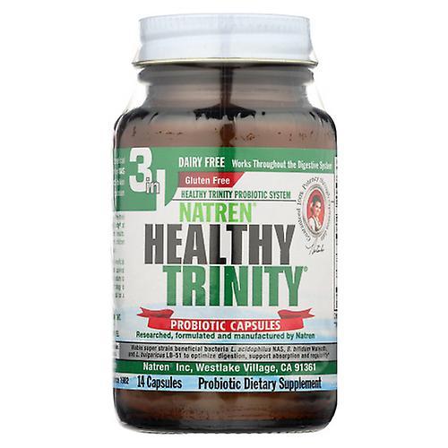 Natren Healthy Trinity Probiotic Capsules, 14 Caps (Pack of 1)