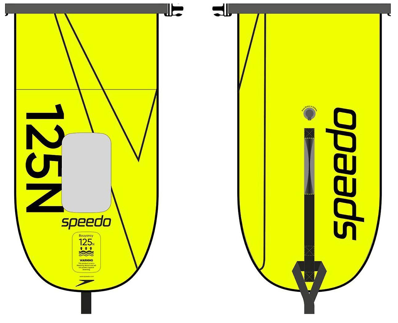 Speedo OW Tow Float With Dry Bag Yellow/Black