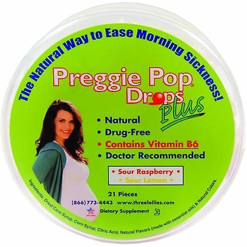 Three Lollies Preggie Pop Drops Plus With Vitamin B6, 21 CT (Pack of 1)