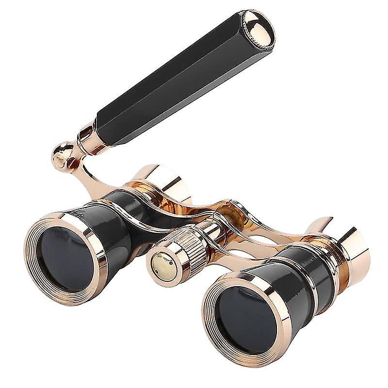 Mssugar Theater Binoculars, Opera Glasses For Women Mini Binocular Compact With Handle black