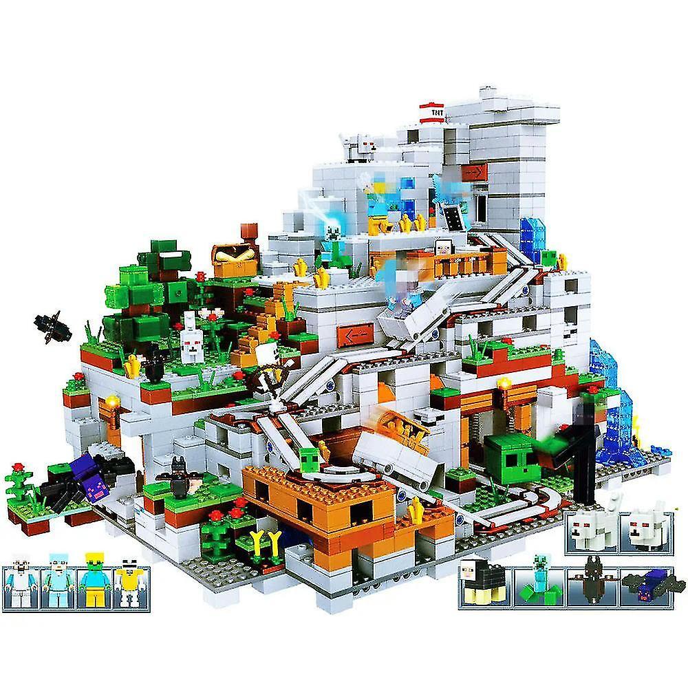 Bysion Minecraft Building Set 2052pcs The Mountain Cave Minecraft My World Series