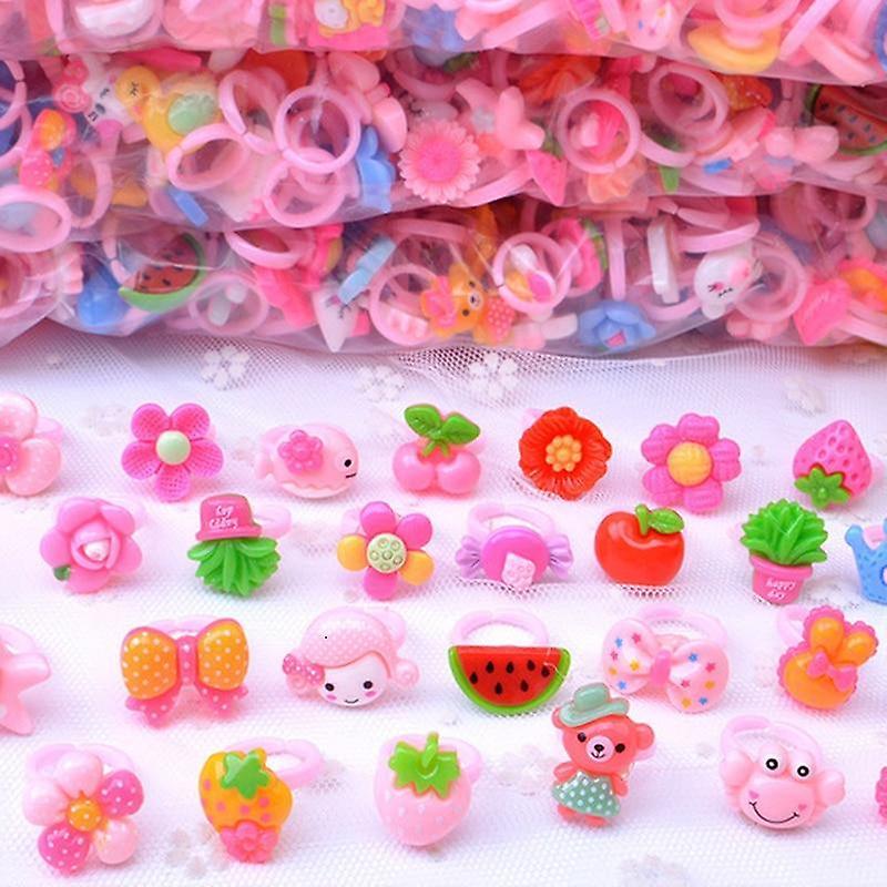 Slowmoose Resin Cartoon Rings For, Dress-up Party Accessories Toy Candy