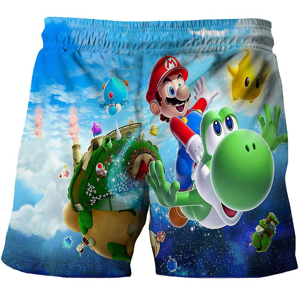 Mylight Kids Boys 3D Super Mario Bros Swim Shorts Swimming Trunks Summer Beach Swimwear Super Mario C 5Years