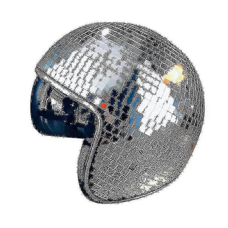 1 Piece Ball With Retractable Visor For Props (silver) *chyi