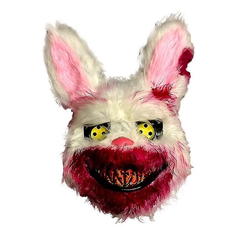 Halloween Party Scary Head Cover Rabbit Cosplay Mask Halloween Carnival Costume Headgear Props Handmade Dance Masquerade Horror Zekai H02