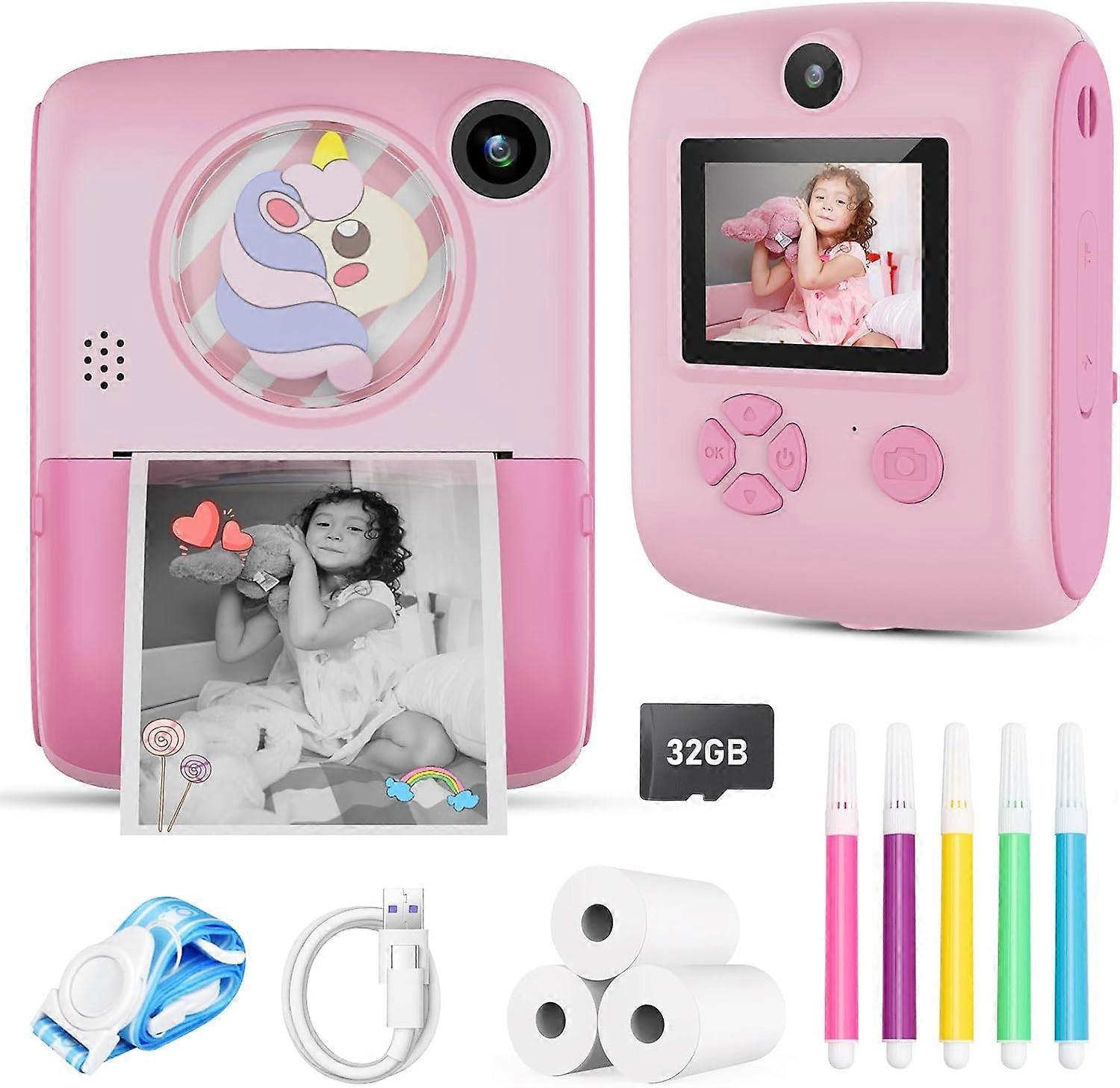 Kids Camera for 3-12 Year Old Girls, Kids Digital Selfie Camera, Kids Camera Toy, Christmas Birthday Gift for 3 4 5 6 7 8 9 Year Old Girls