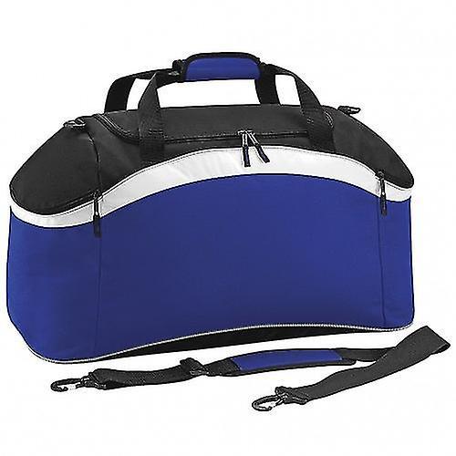 BagBase Teamwear Sport Holdall / Duffle Bag (54 Litres) (Pack of 2) French Navy/ White One Size