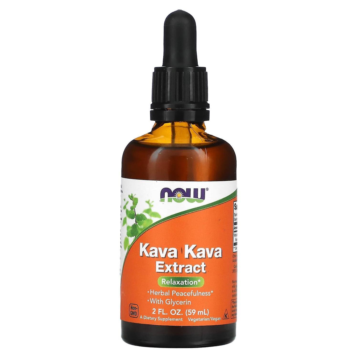 NOW Foods, Kava Kava Extract Liquid, 2 fl oz (59 ml)