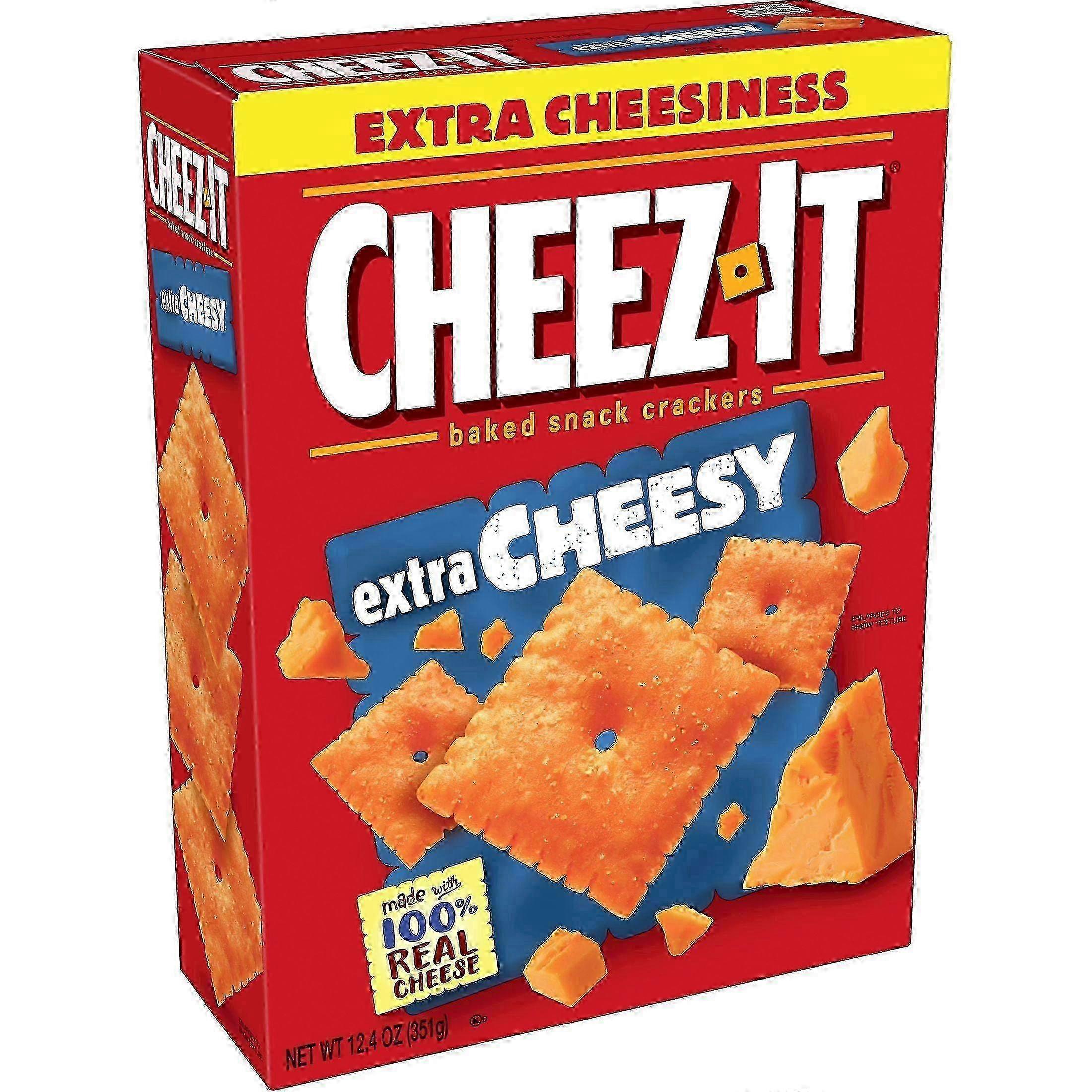 Cheez-it Cheese Crackers, Extra Cheesy, 12.4 Oz