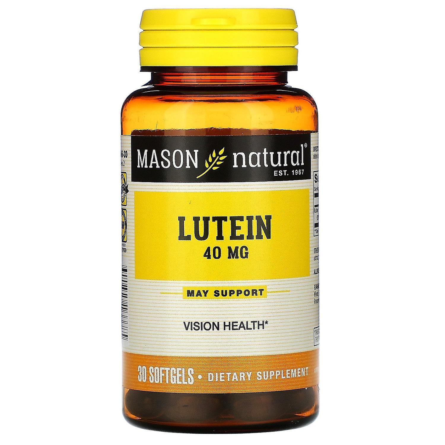 Mason Natural, Lutein, 40 mg, 30 Softgels