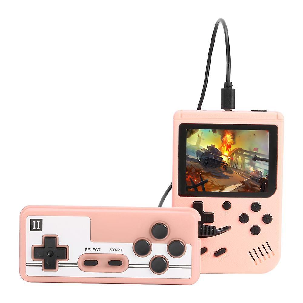 El Contente 800 Games Mini Retro Video Console Handheld Game Players Pink