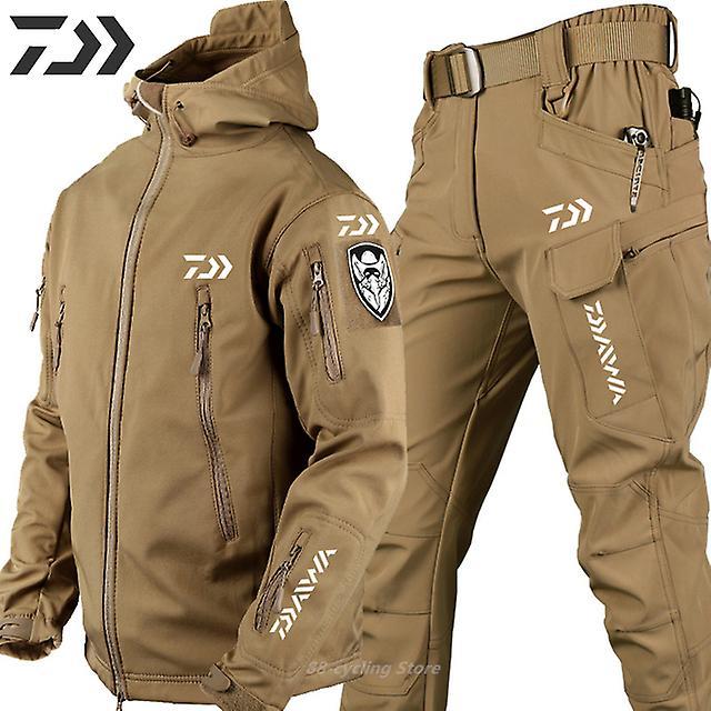 Coats Men's Tactical Windproof Waterproof Jacket Special Forces Soft Shell Fishing Suit Men's Army Combat Pants Men's Fishing Jackets xxL Suits 02