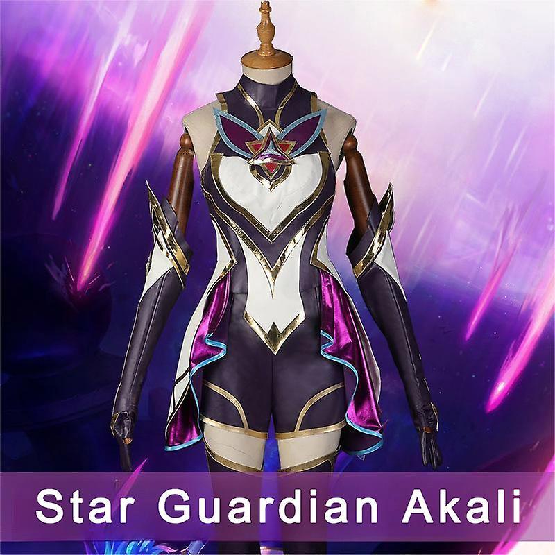 Baiyis Game Anime Cosplay Star Guardian Akali Full Costume Halloween Carnival Party Disguise L