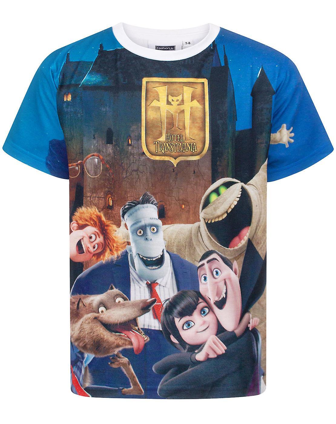 Hotel Transylvania Boys Short Sleeved T-Shirt Blue 9-10 Years