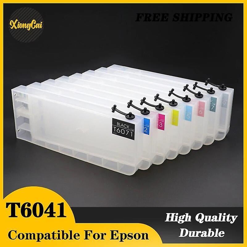 Jiechannel 8 Color 7880 Empty Refillable Ink Cartridge For Epson Stylus Pro 9880 7800 9800 7450 9450 7400 9400 Printer 300ml T6041-t6049 Light Magenta