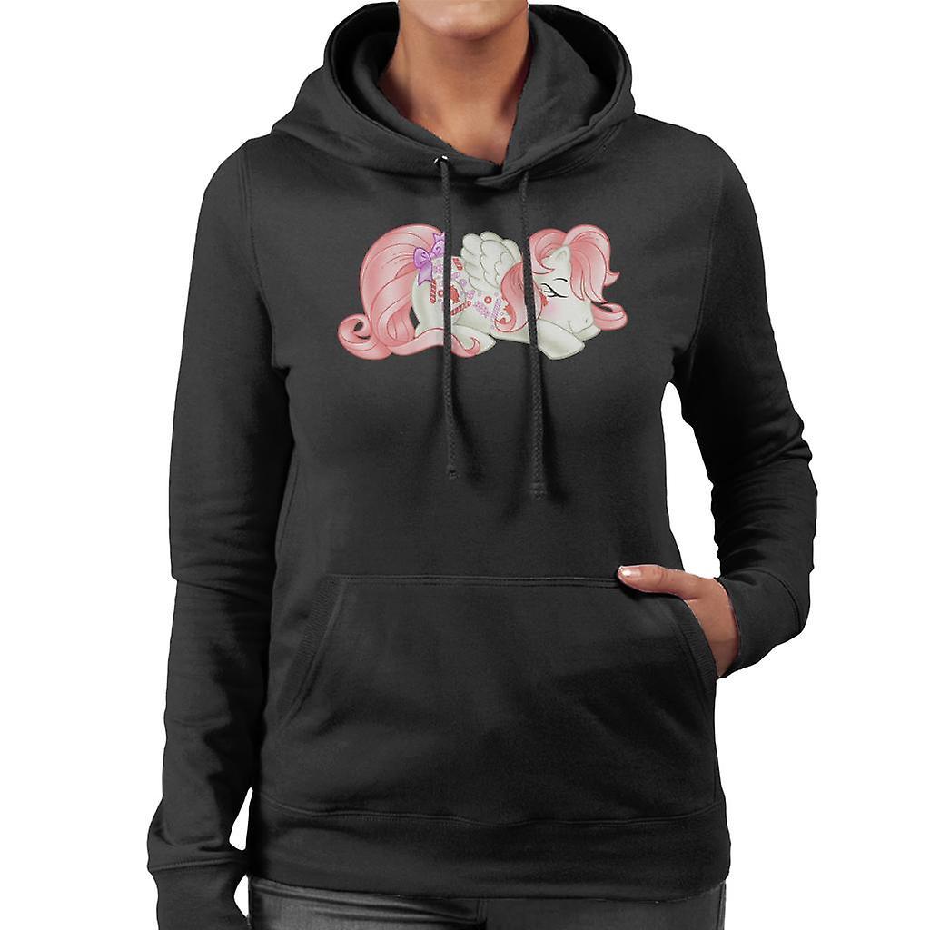 My Little Pony Strawberry Sweetie Sleep Women's Hooded Sweatshirt Black Large