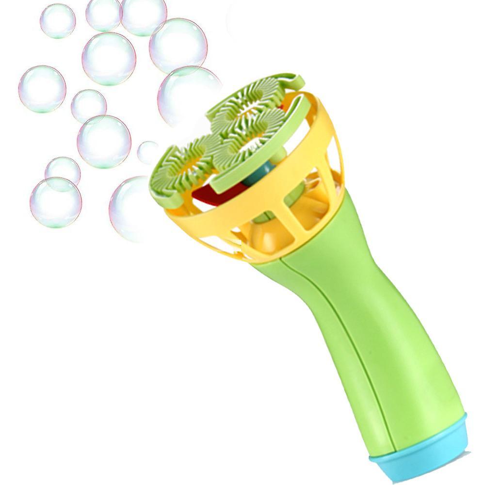 Kakanwo Electric Bubble Wands Machine Bubble Maker Automatic Blower Outdoor Toy for Kids Green Free Size