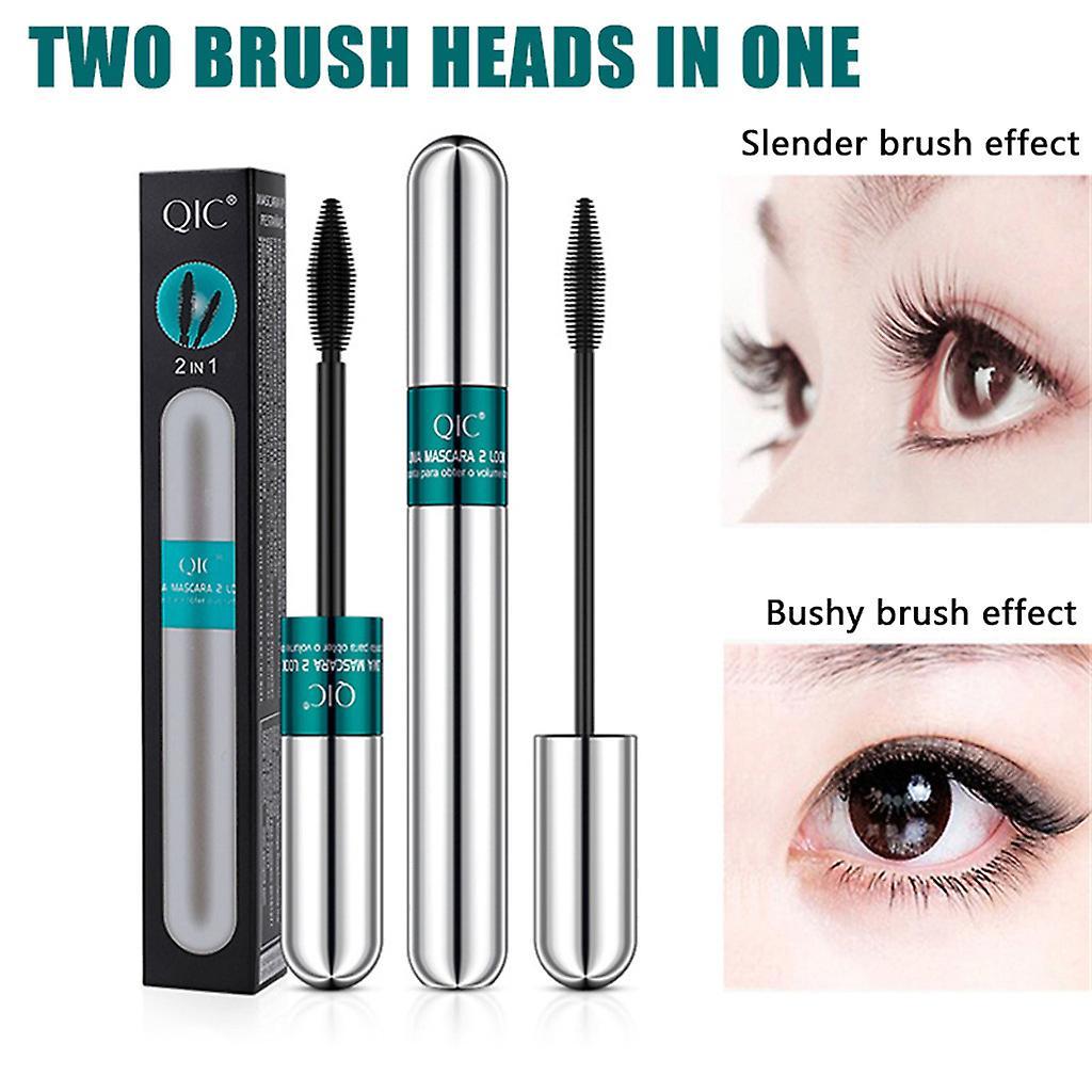 Kakanwo Mascara Qic Mascara 4D Slender Thick Make-Up Two Brush Heads In Clearance Multicolor