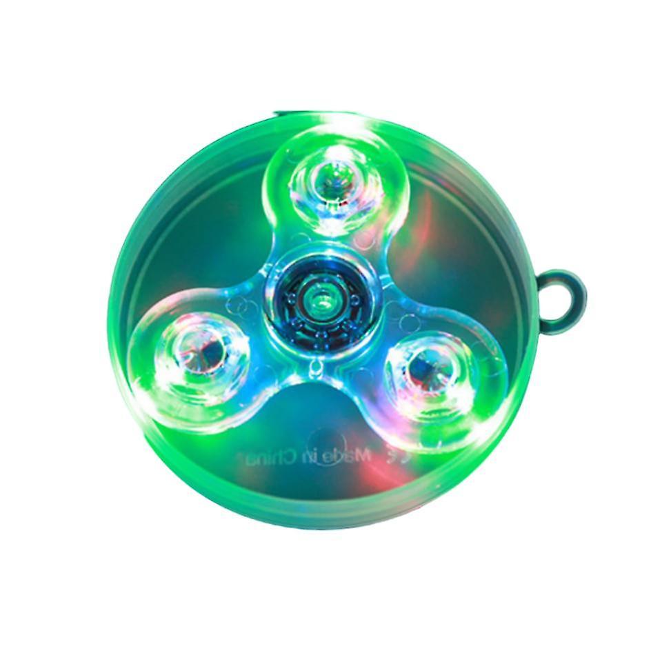 GreenZech Luminous fidget spinner transparent glow in the dark stress relief toys for kids