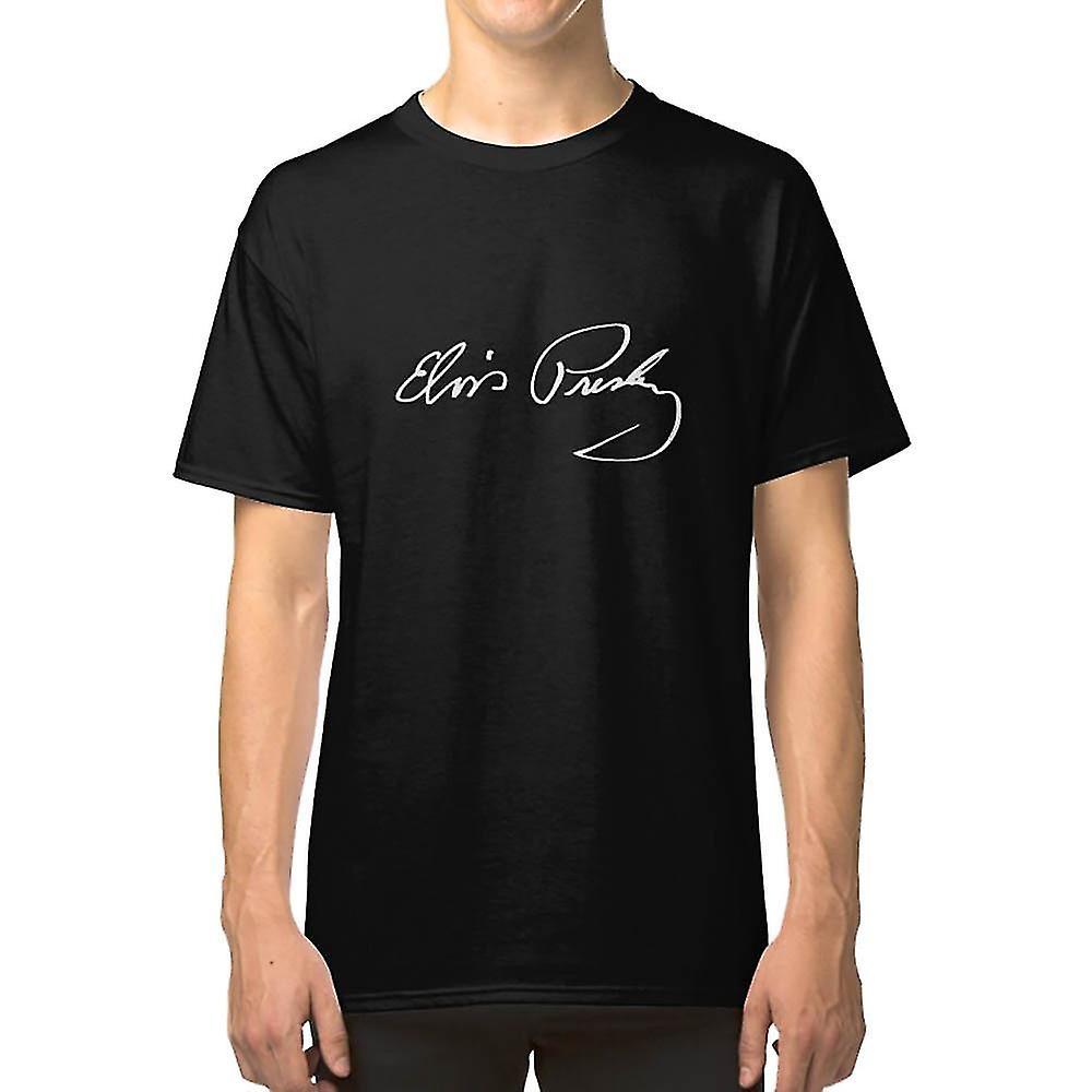 Gildan Elvis Presley signature T-shirt black S