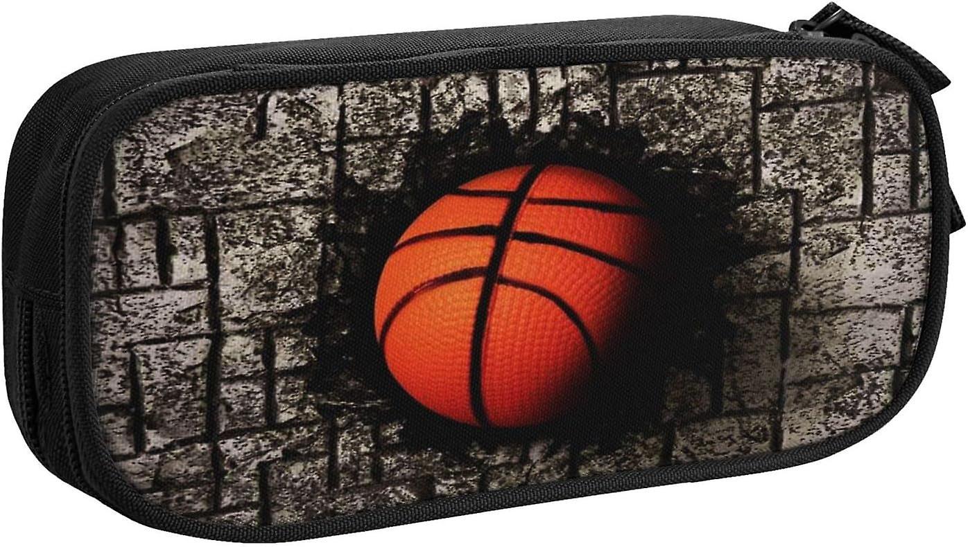 Kerota Pencil Case Basketball Embedded Stone Floor Large Capacity Pencil Bag Pen Case Pouch Desk Organizer Pencil Cases For Boys Girls School Stude..