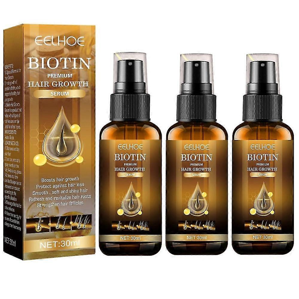 Shanxi Shuishuidiansan Trading 3x Biotin Hair Growth Spray Anti Hair Loss Fast Regrowth Scalp Treatment Hair Care Serum