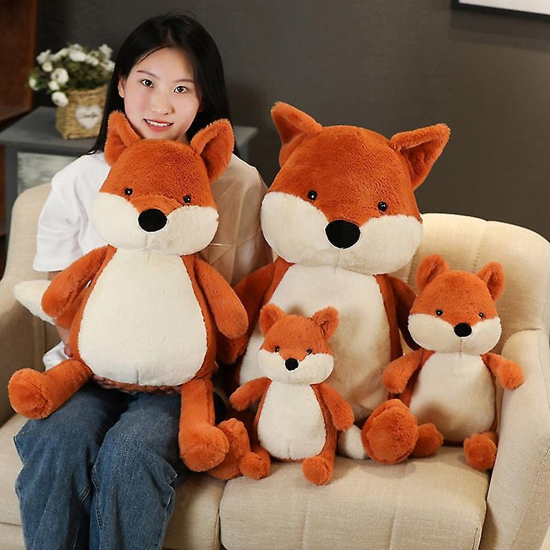 35-90Cm Soft Fluffy Fox Plush Toy Cute Cartoon Animal Fox Stuffed Doll Girls Lover Valentine's Gift Kawaii Sofa Decor Pillows