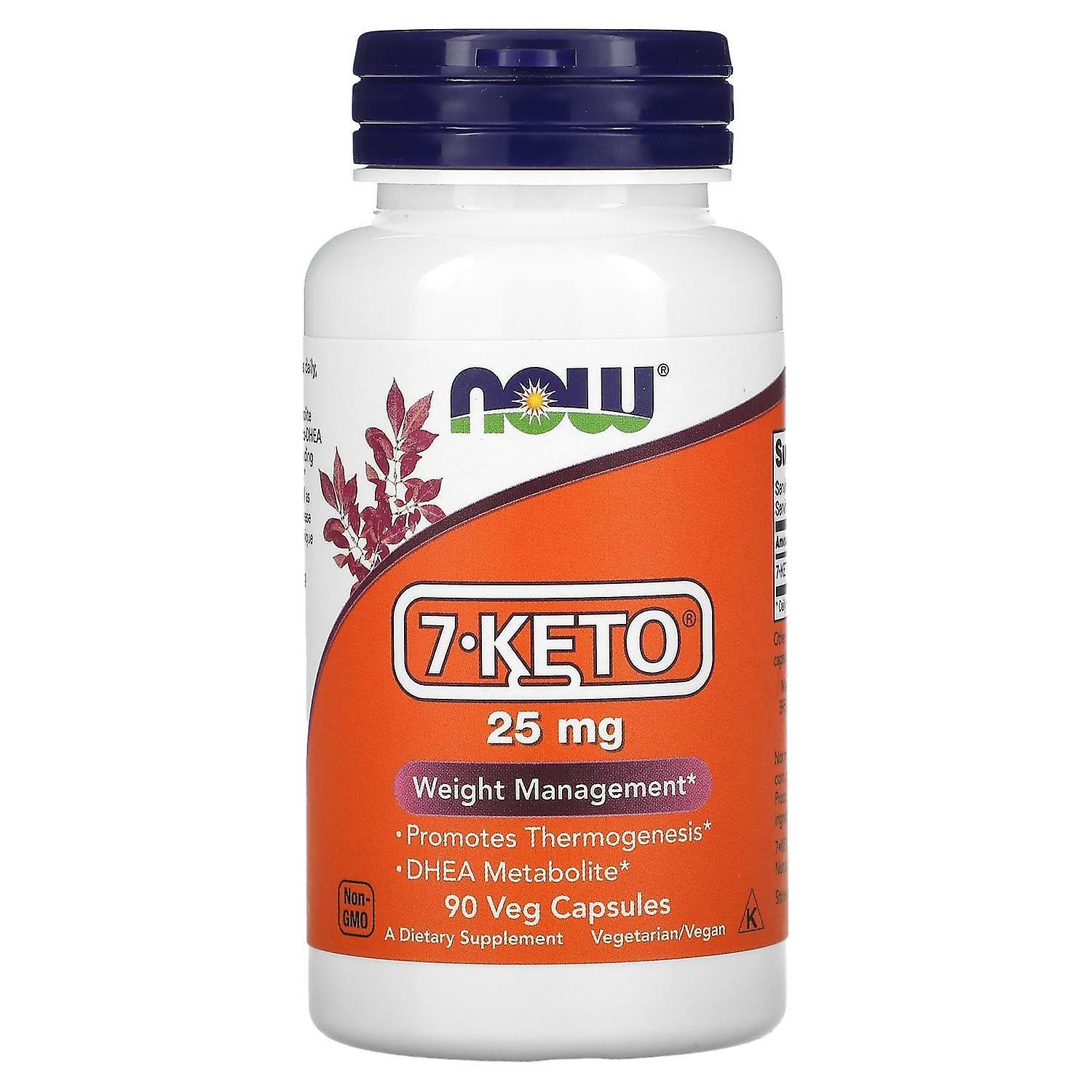 NOW Foods, 7-KETO, 25 mg, 90 Veg Capsules